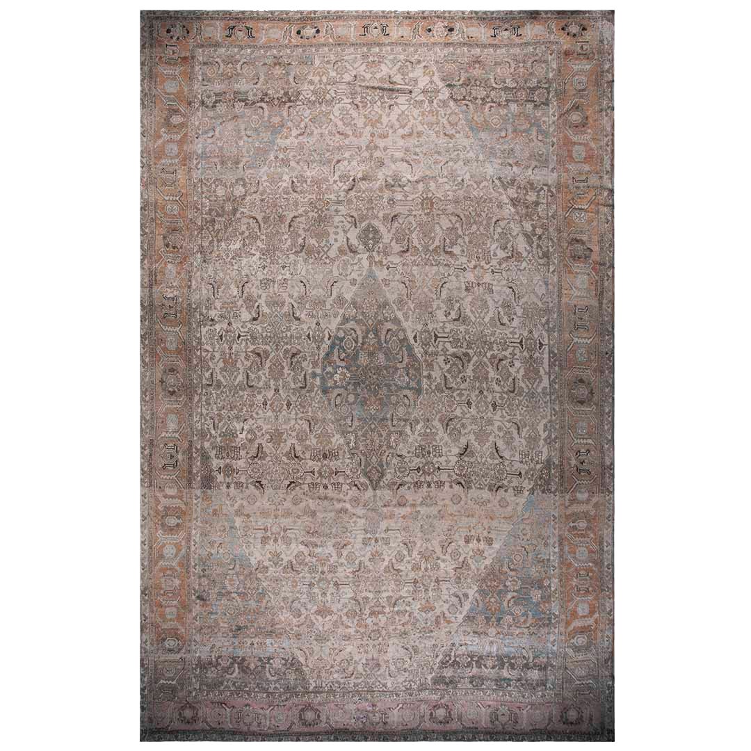Early 20th Century Persian Bibikabad Carpet 13' 7" x 21' 8" For Sale