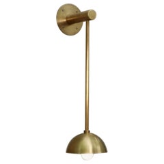 Dot Long Brass Dome Wall Sconce by Lamp Shaper