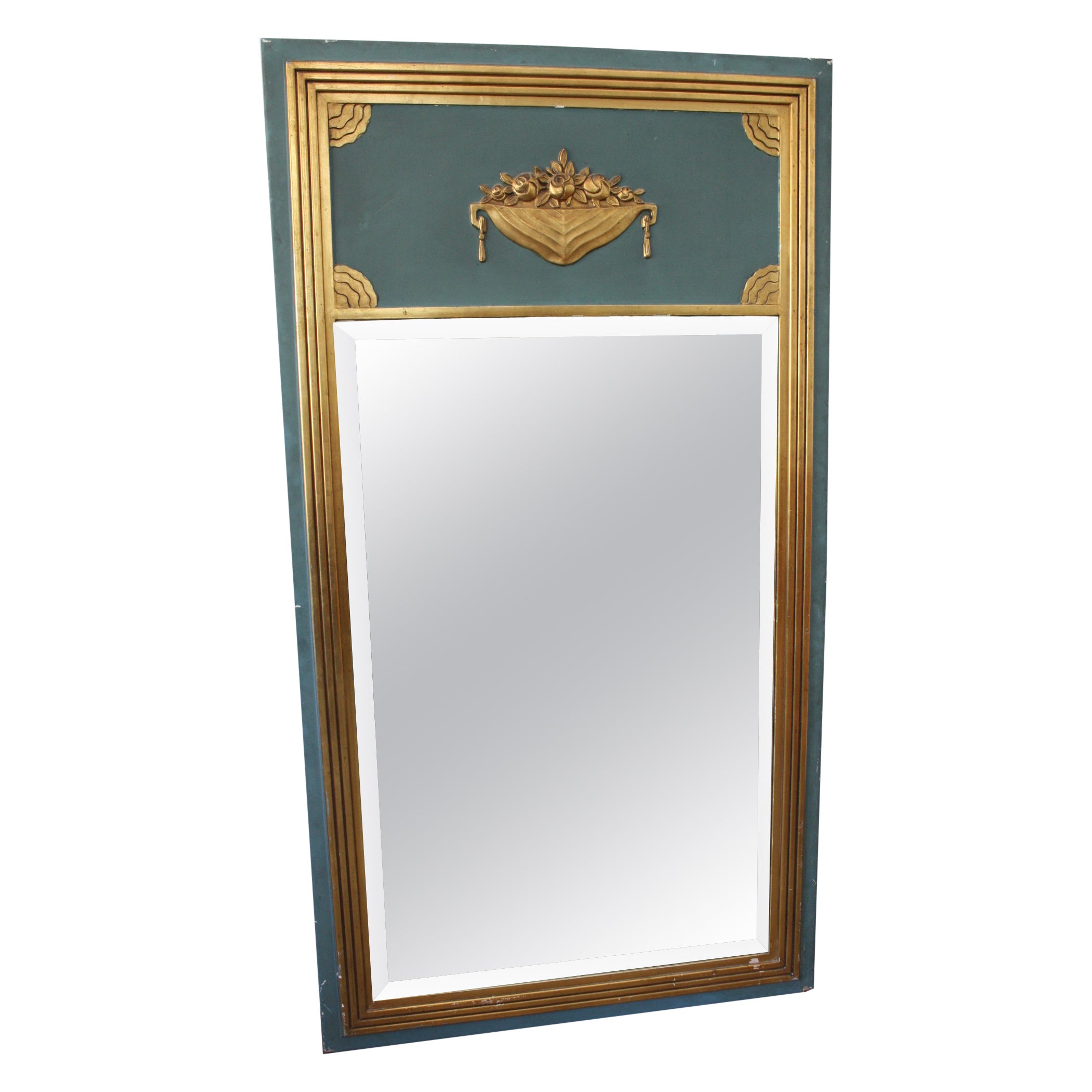 French Art Deco Mirror Trumeau For Sale