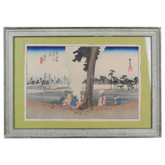 Antique Hiroshige Tokaido Road 29th station : Hamamatsu  : Japanese Blockprint