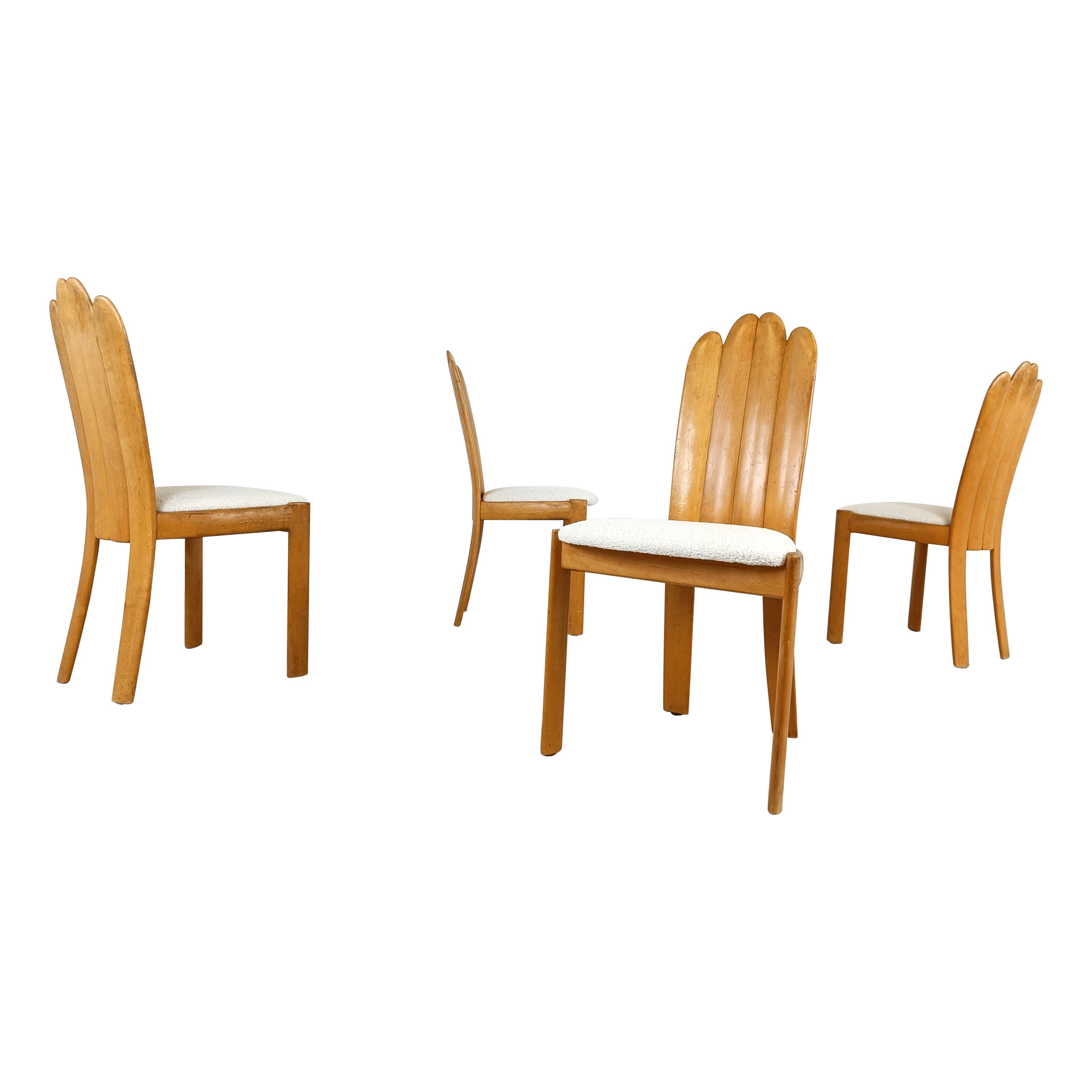 Ensemble de 4 chaises de salle à manger scandinaves par Vamdrup Stolefabrik, années 1960