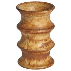 Bruno Karlsson, Vase, Steingut, Schweden, 1960er Jahre