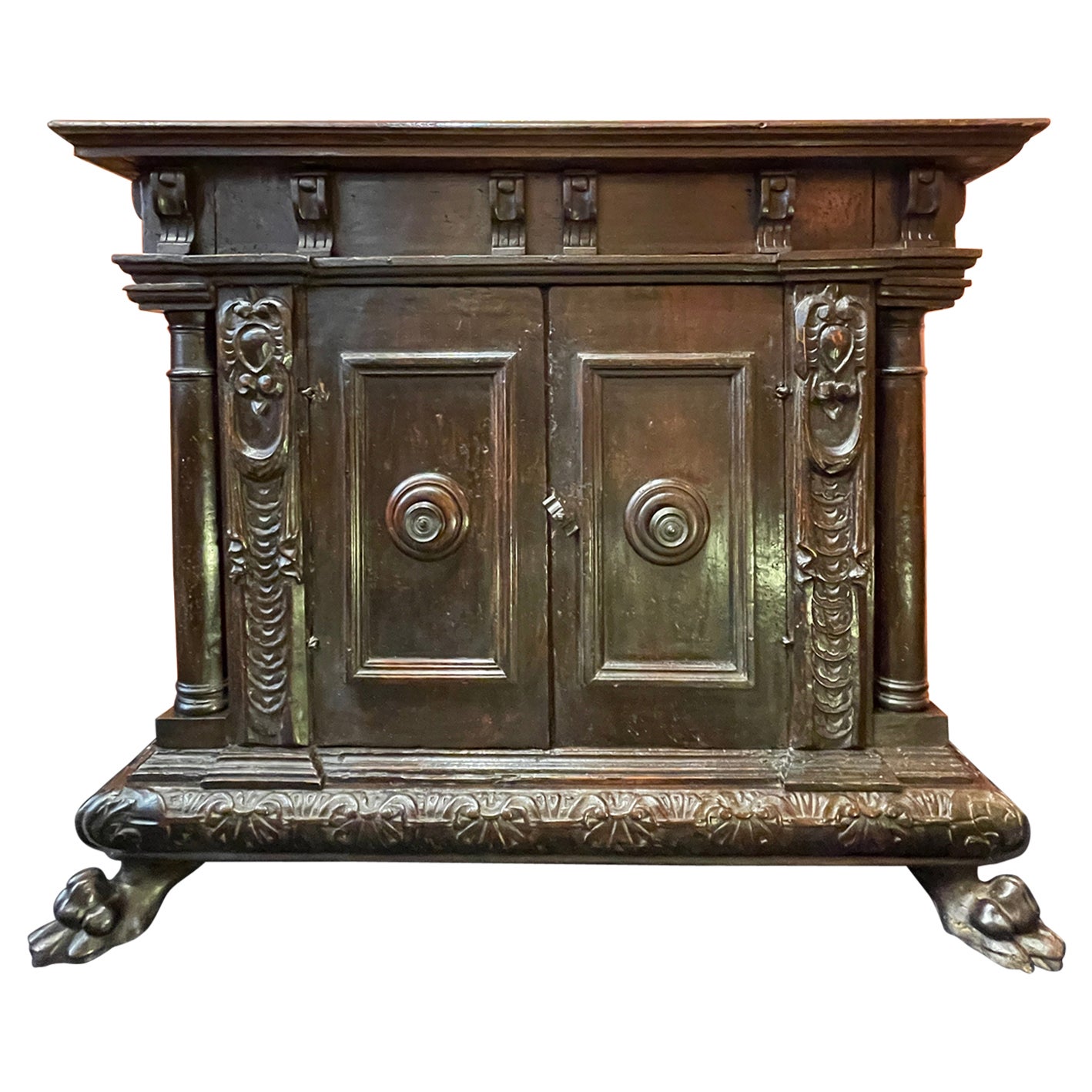 Florentine Credenza with Corner Columns