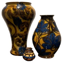 1920s Danish Fundamental Collection of 3 Ceramic Vases by Herman Kähler