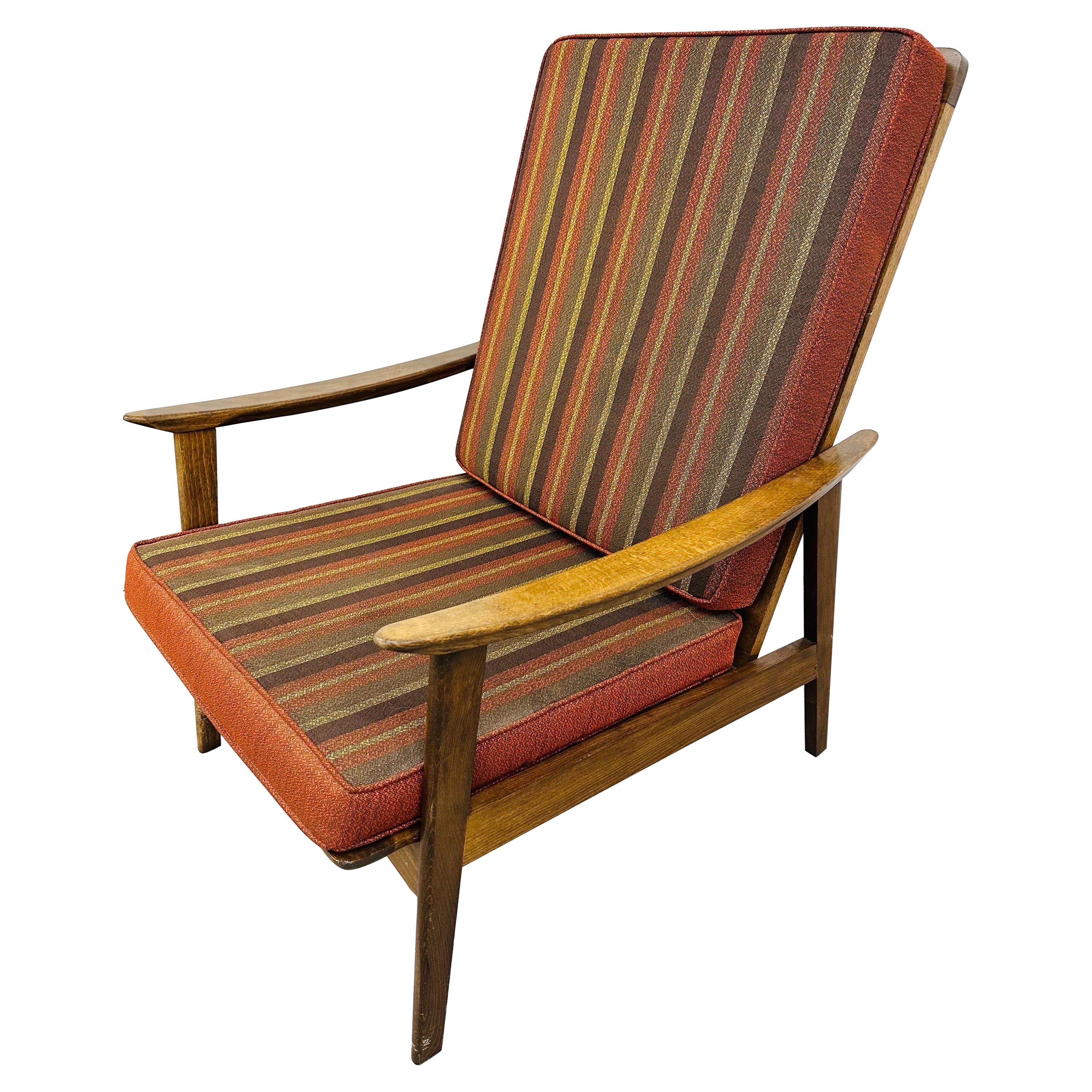 Mid-Century Modern Walnut Lounge Chair