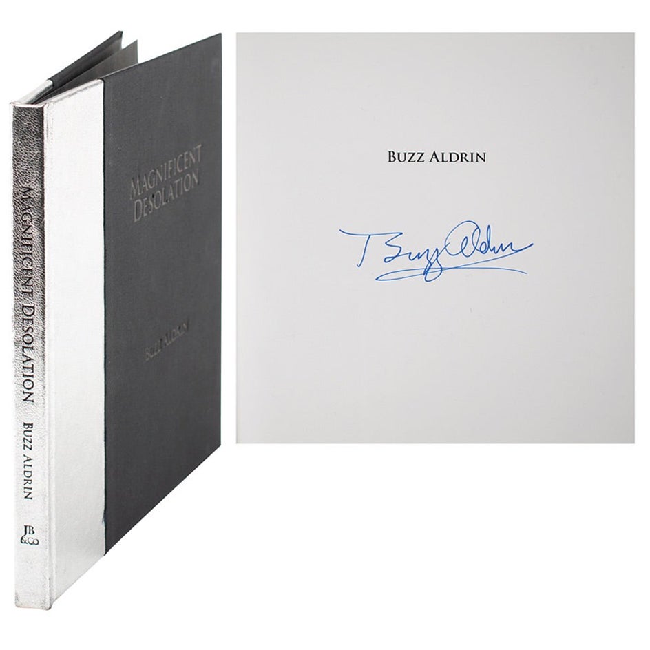 Magnifique désolation, signée par Buzz Aldrin, première édition limitée en vente