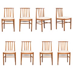 1960s Vintage Modern Dining Chairs Set of Eight - Expertly Restored