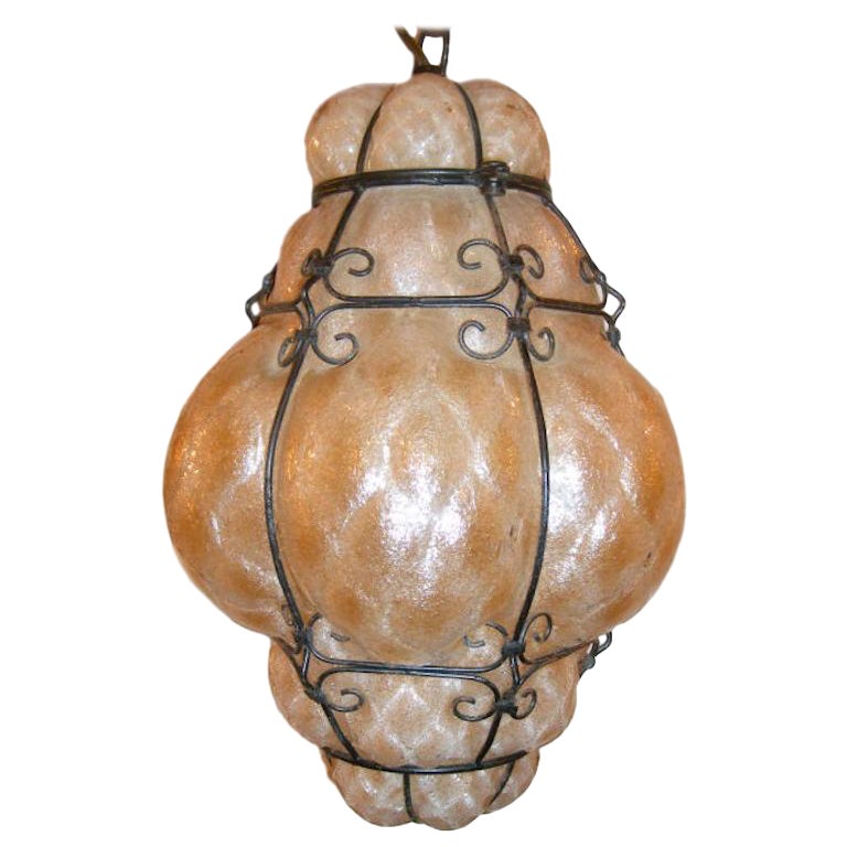 Venetian Glass Lantern For Sale