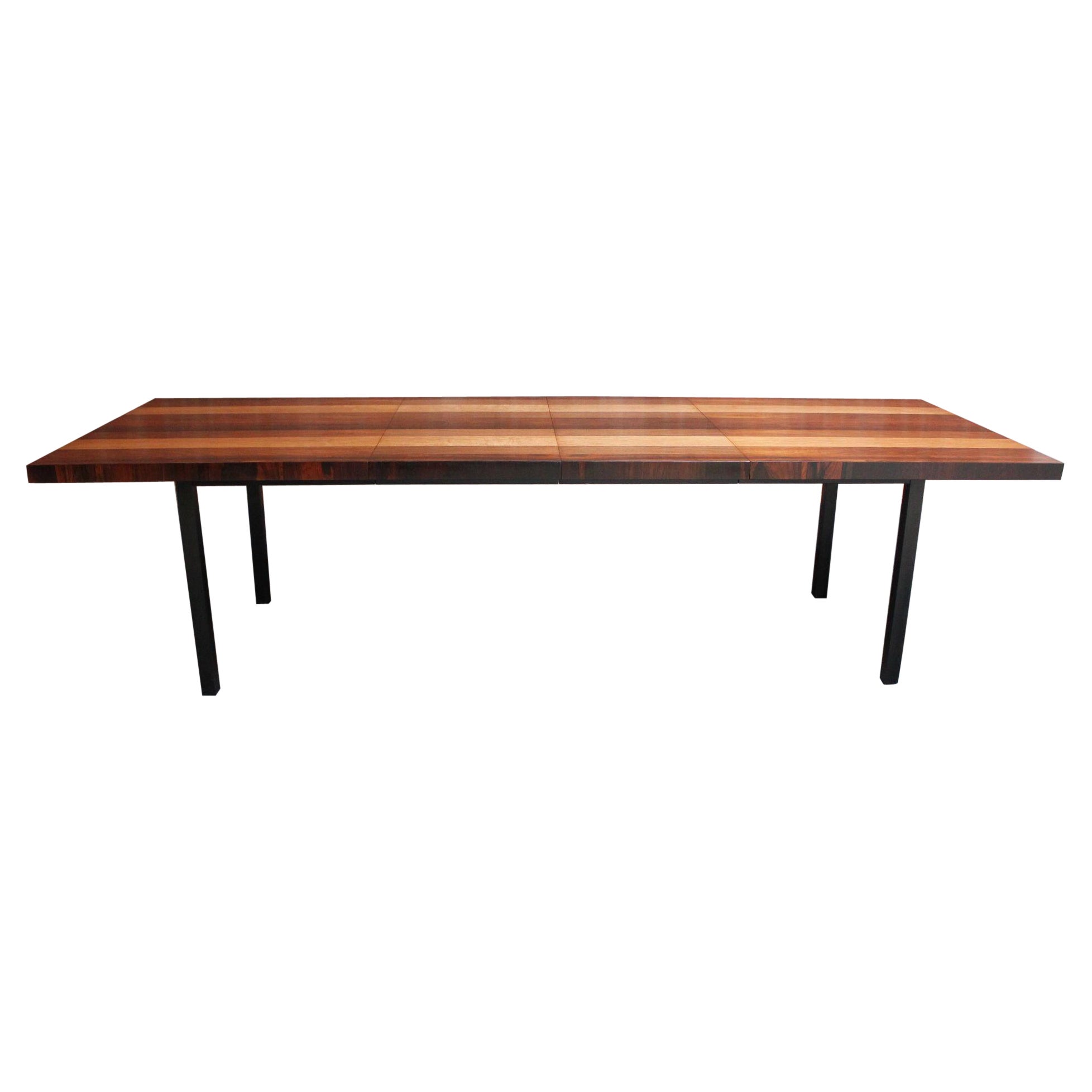 Mixed-Woods "Gallery One" Dining Table by Milo Baughman for Directional For Sale