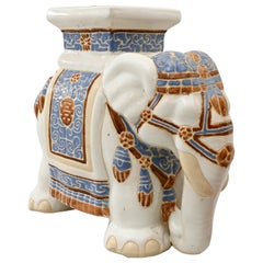 Vintage 1960s French Ceramic Elephant