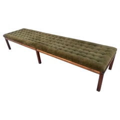 Super Long Bench with Tufted Mohair