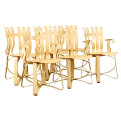 Set of Six Frank Gehry "Hat Trick" Chairs 