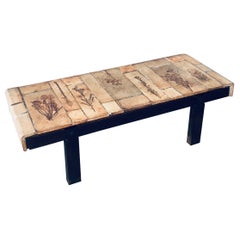 French Ceramic Coffee Table by Roger Capron, Vallauris France 1960's