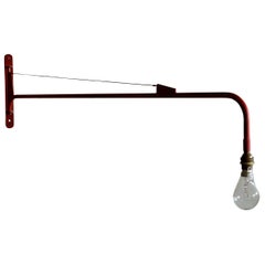 Jean Prouvé (attr.) Swing-Jib Lamp, France, c. 1950s 