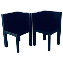 Ensemble de chaises cubistes et de sièges postmodernes Memphis Design LOVE, Italie, années 1980