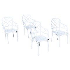"CALCUTTA" Faux Bamboo Outdoor Armchair Set by Hall Bradley for Brown Jordan