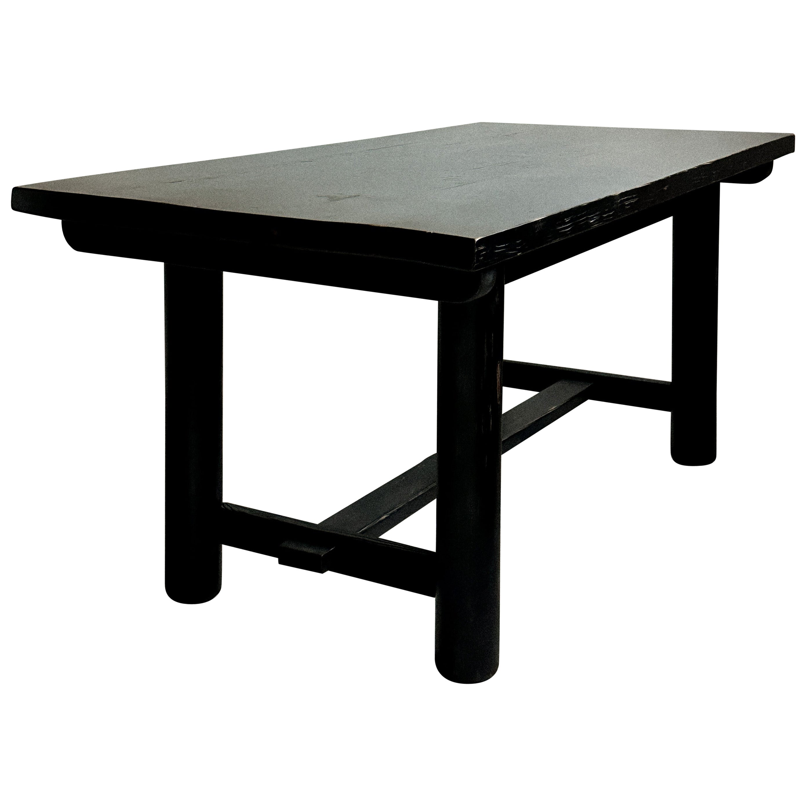 An Ebonized Meribel Dining Table, Wood, Charlotte Perriand (attr.), France 1959 For Sale