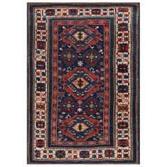 Antique Caucasian Kuba Rug  3' 9"x 5' 3"