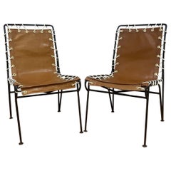 Pipsan for Ficks Reed Wrought Iron “Sol-Air” Lounge Chairs - Pair