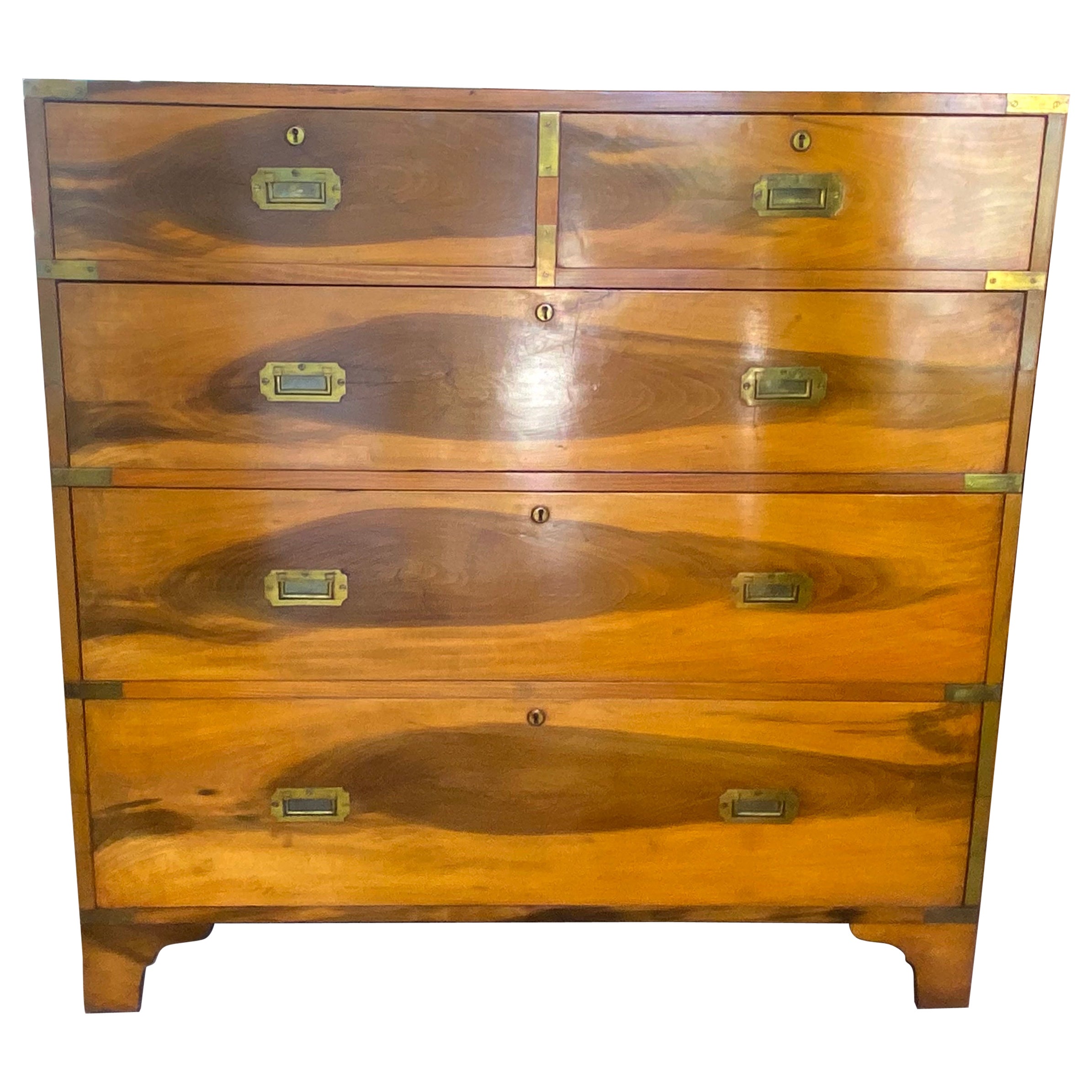 19th Century Camphor Campaign Chest For Sale
