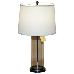 1 DE 2 NEUFS DANS LA BOÎTE RALPH LAUREN NAVY STORM LANTERN GLASS TABLE LAMPs