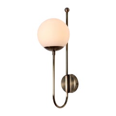 J Glass Dome Wall Sconce by Lamp Shaper