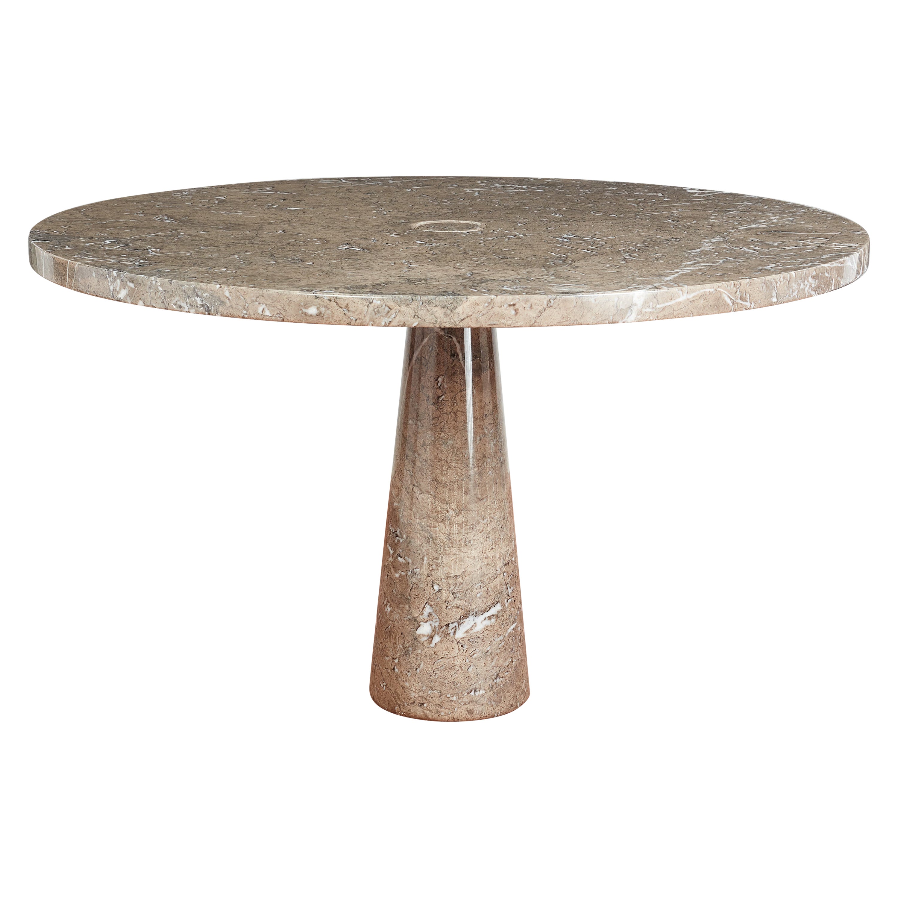 Mangiarotti Grey Marble Dining Table For Sale