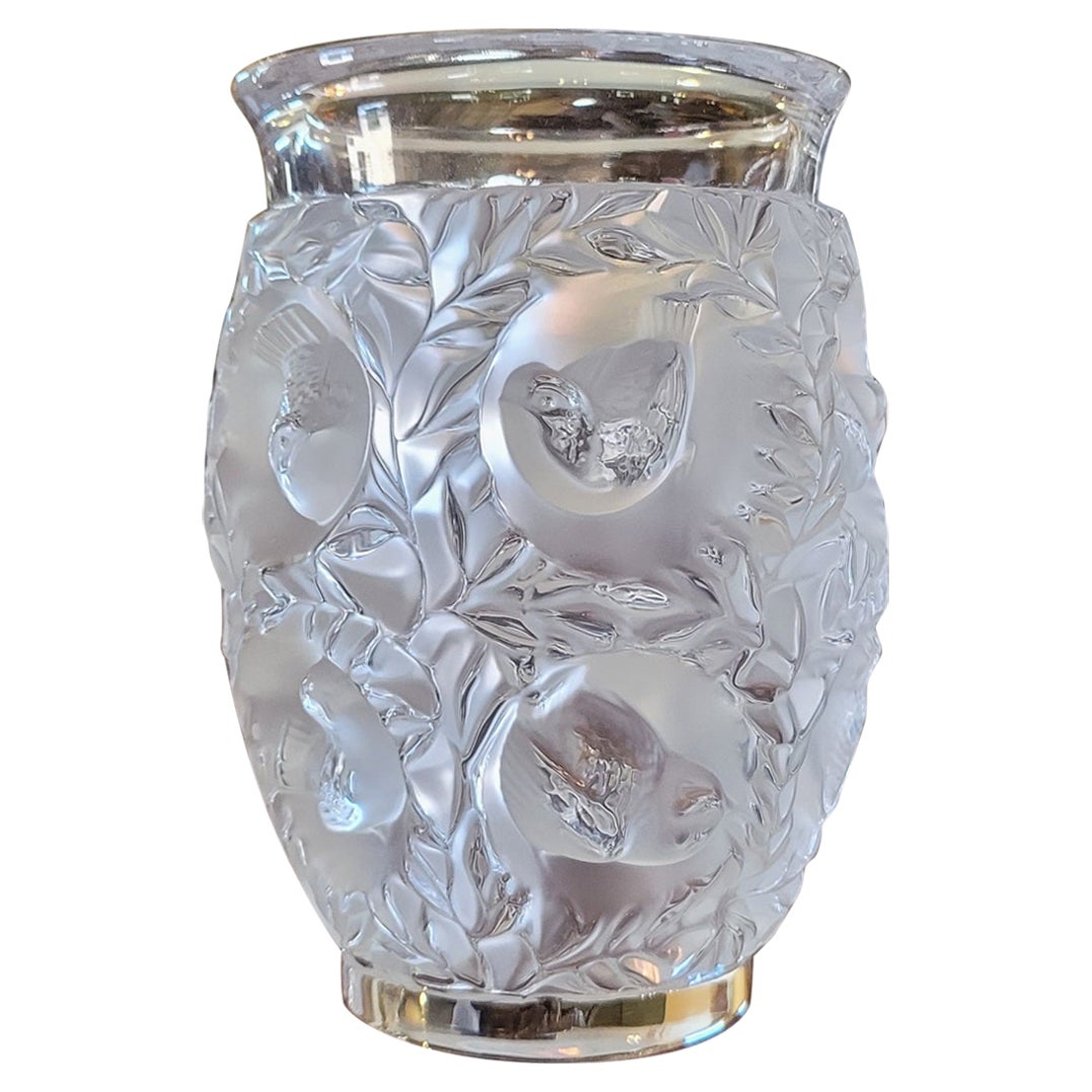 Mid Century Lalique Bagatelle Vase For Sale