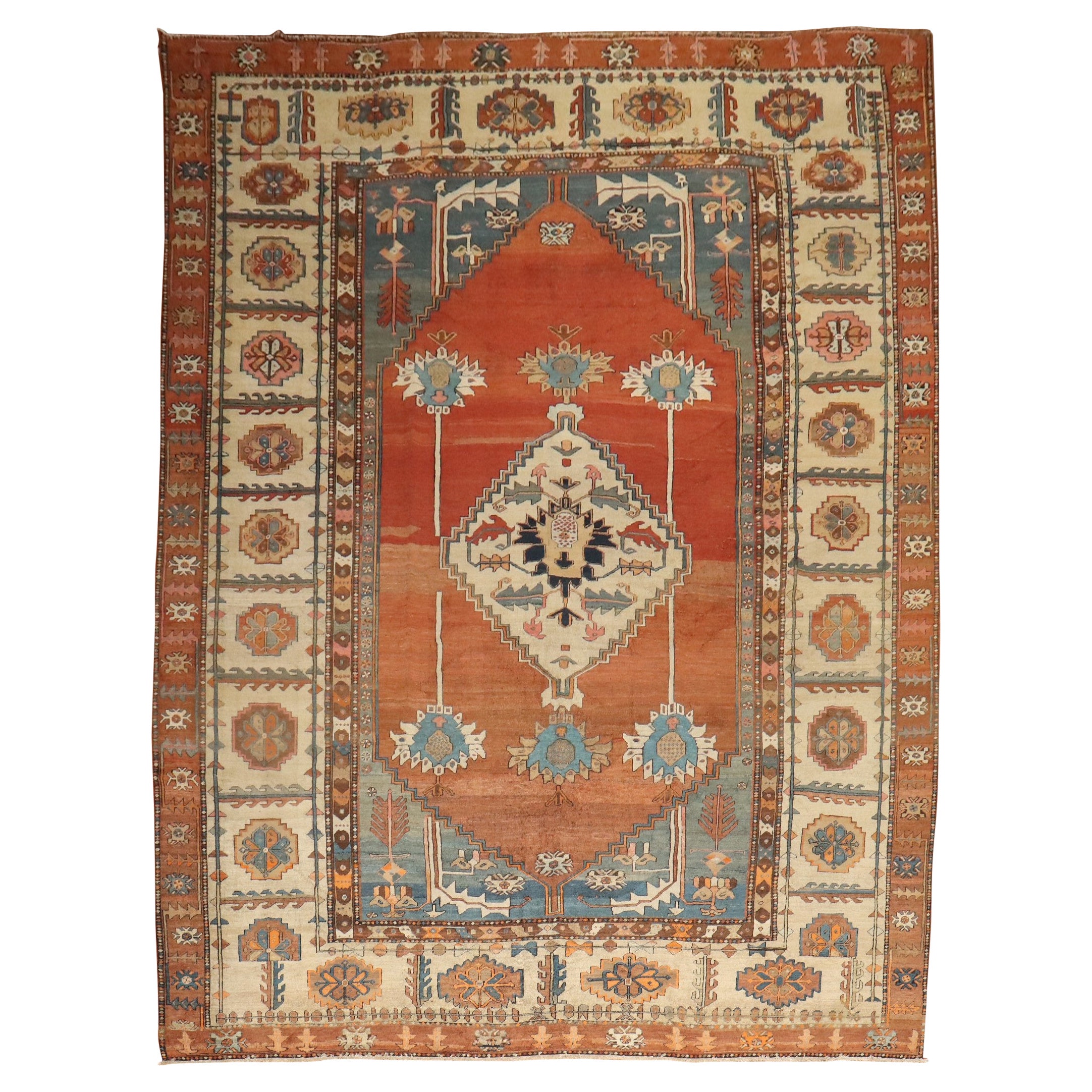 Zabihi Collection Antique Tribal Persian Bakshaish  Rug For Sale