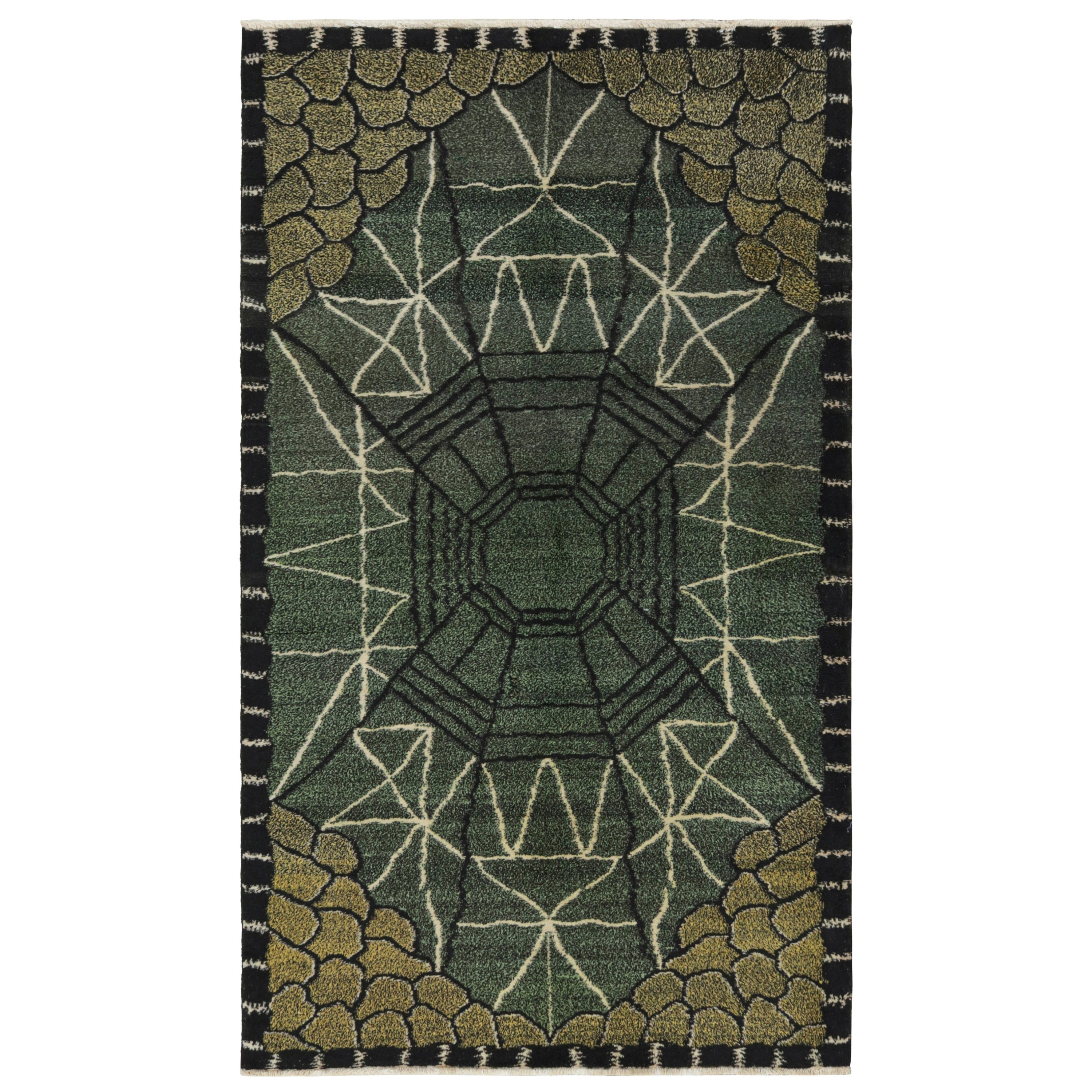 Vintage Zeki Müren Art Deco Rug, with bold Geometric patterns, from Rug & Kilim. For Sale