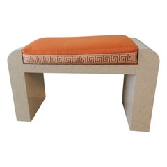 Mid-century Modern Bench with Inset Cushion