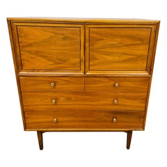 Vintage Mid-Century Modern Drexel Declaration Walnut High Chest