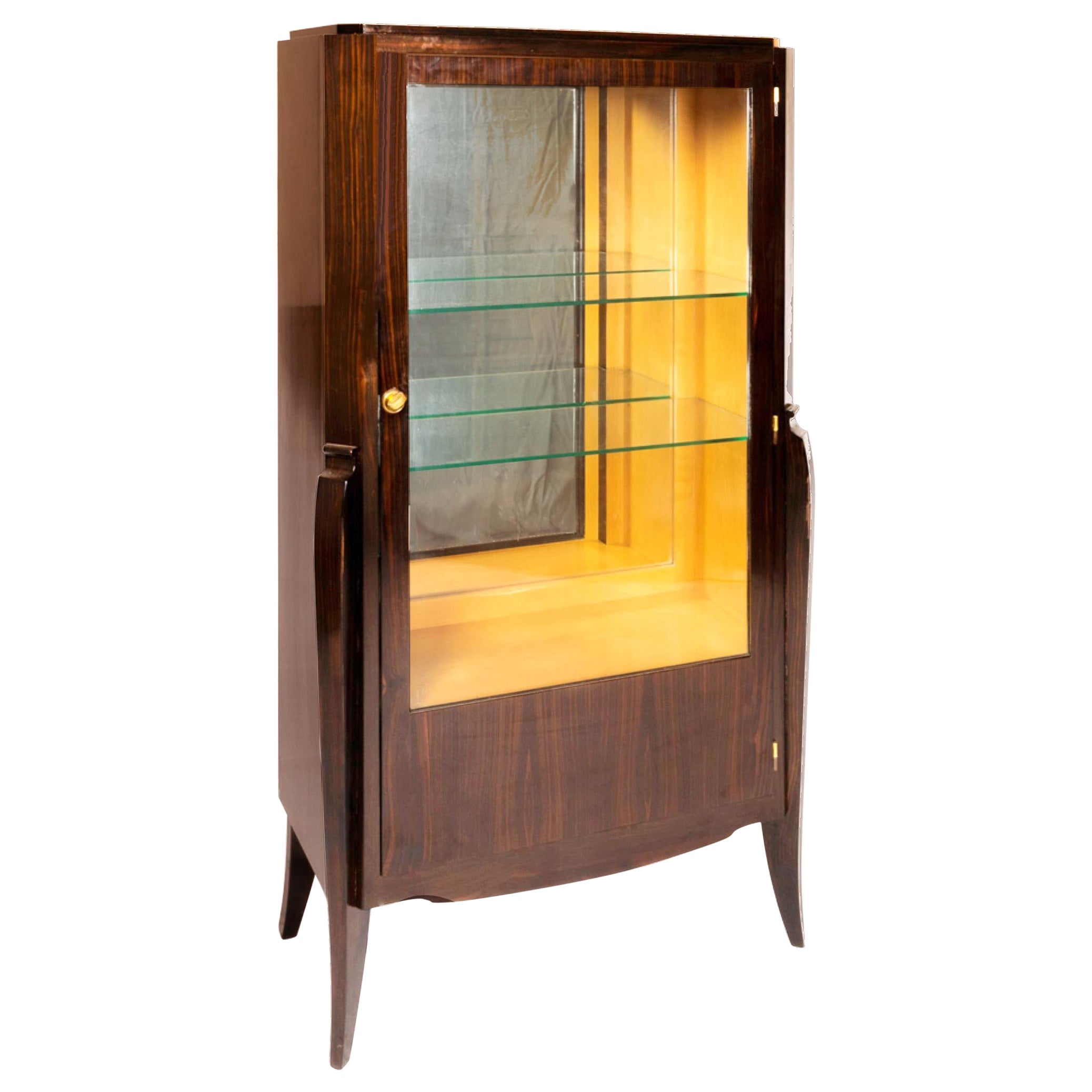 French Art Deco Vitrine, 1930s For Sale