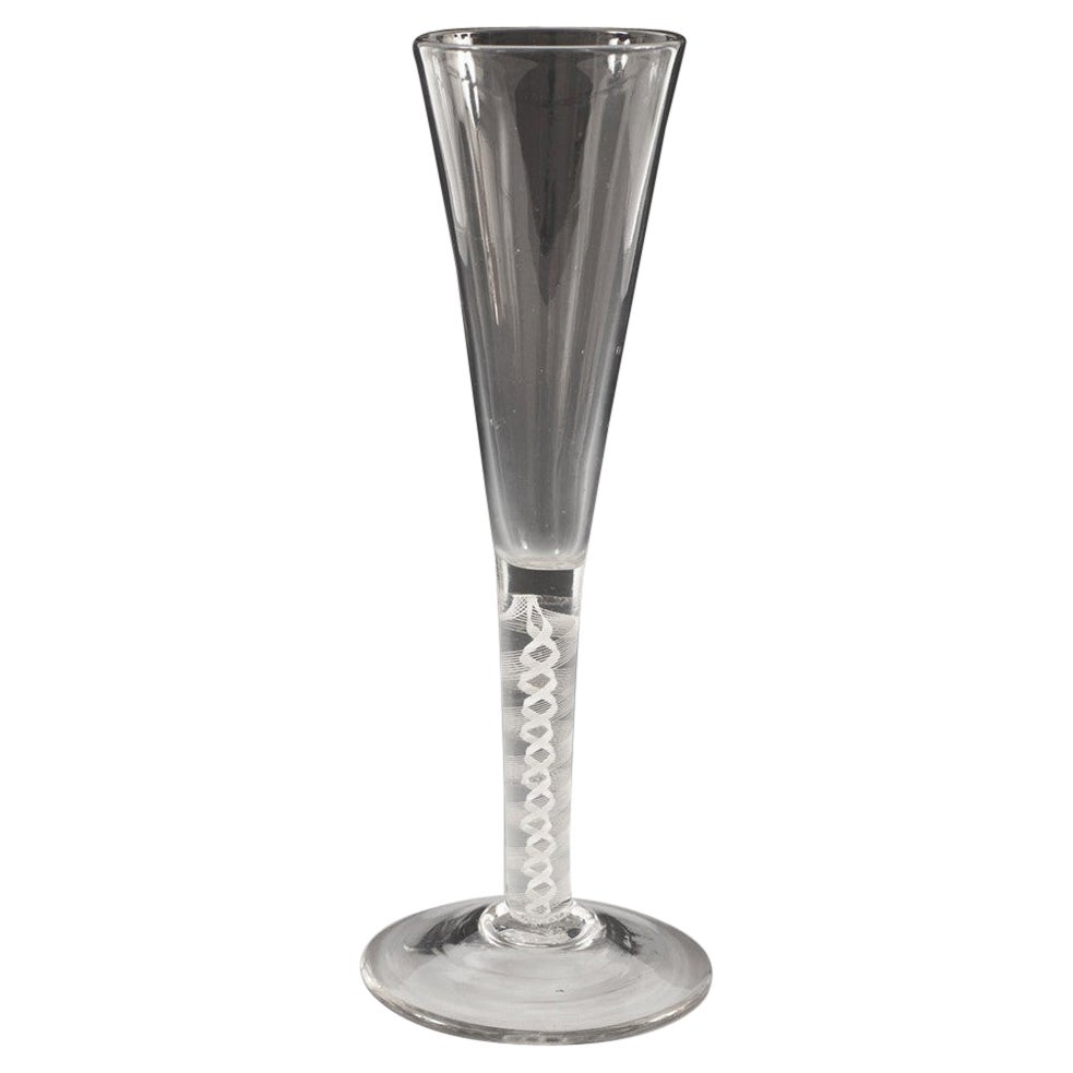 A Tall 18th Century Champagne Or Ale Glass c1760