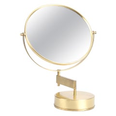Scandinavian Modern Table mirror, Hans-Agne Jakobsson, brass.