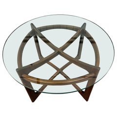 Mid-Century Modern Adrian Pearsall Walnut Compass Dining Table