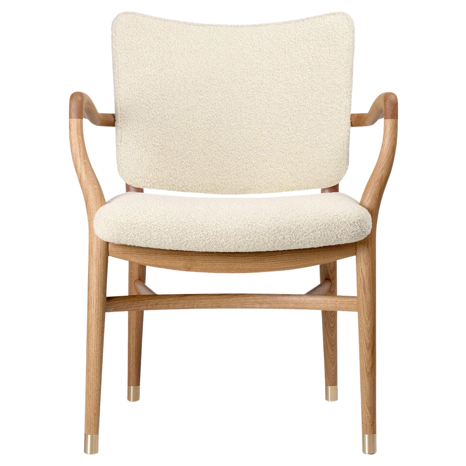 Vilhelm Lauritzen 'VLA61' Chair in Oak Oil and Fabric for Carl Hansen & Son For Sale