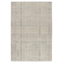 Rug & Kilim's Distressed style Abstract Rug in Polychromatic Geometric Pattern (Tapis abstrait à motifs géométriques polychromes)