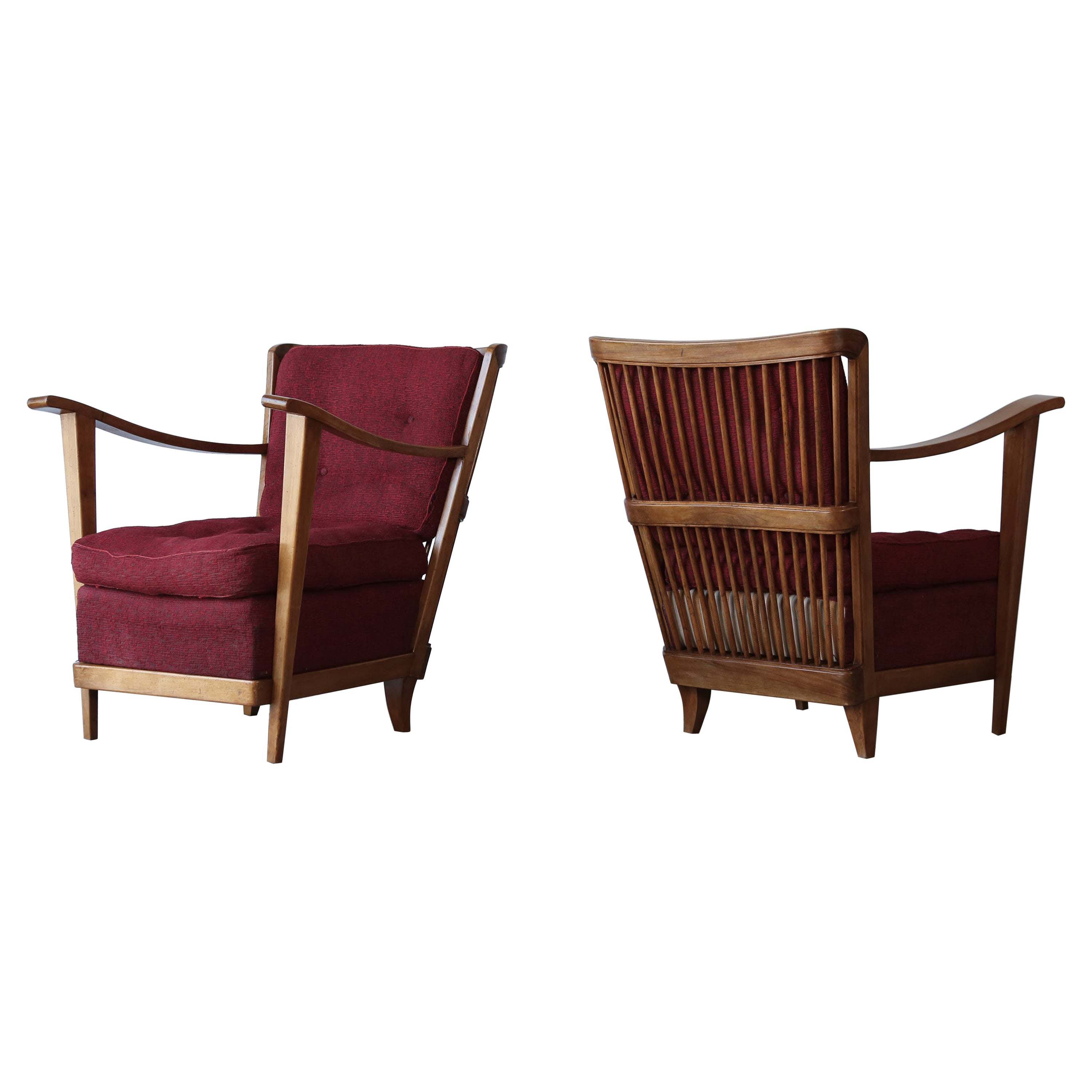 Pair of Armchairs by Maurizio Tempestini, Italy, 1950s For Sale