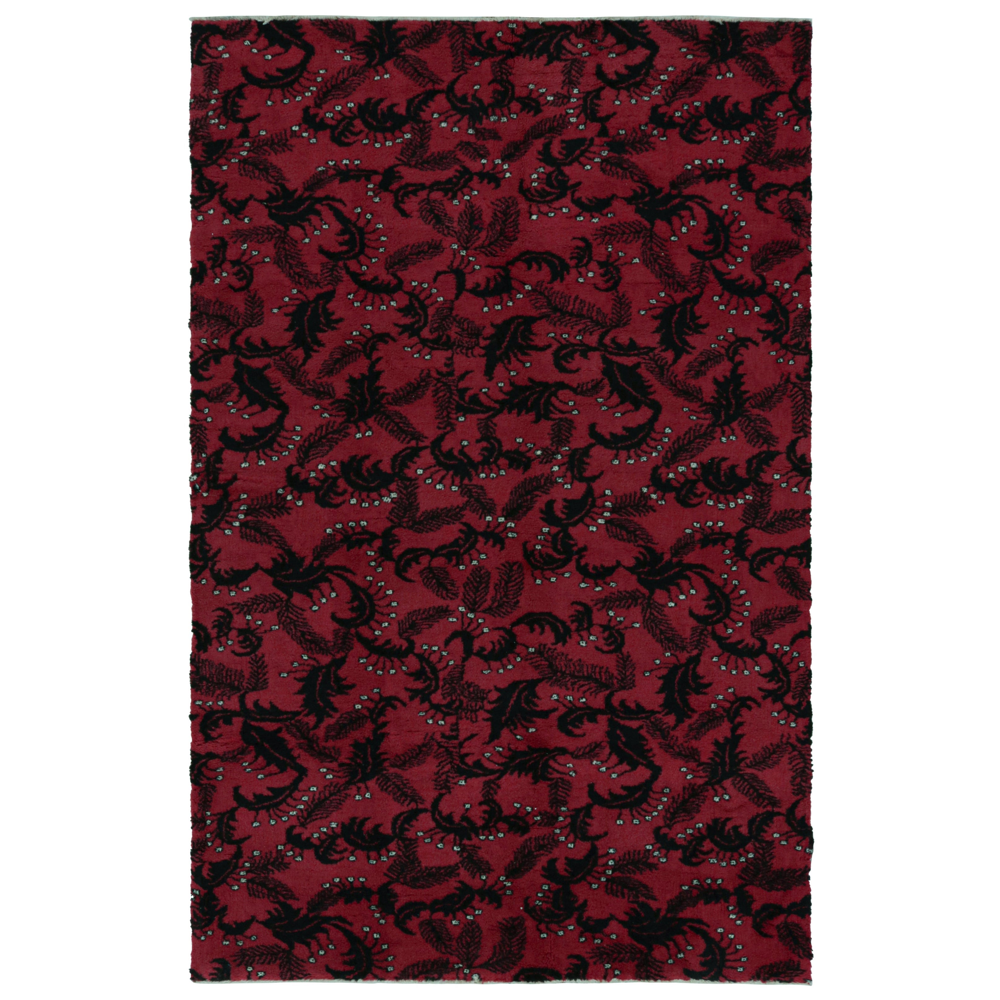 Vintage Zeki Muren Rug in Red with Abstract All Over Pattern, from Rug & Kilim