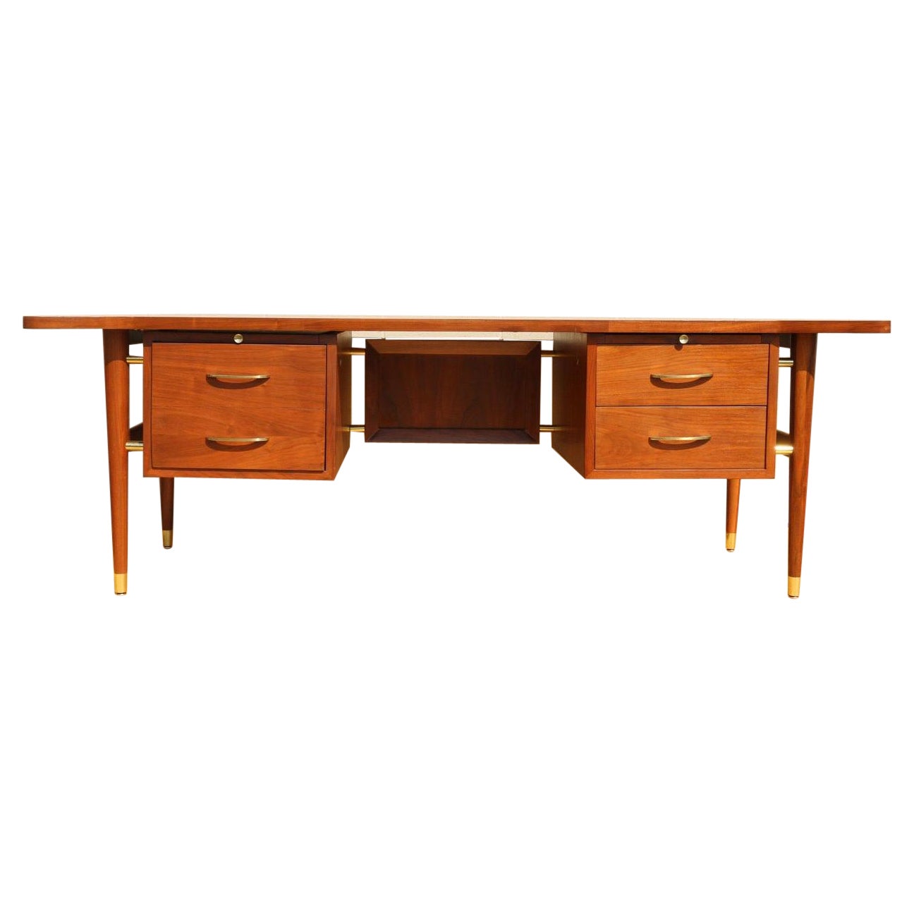 1960’s Vintage Large Executive Boomerang Desk
