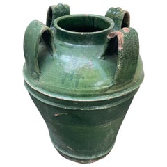 Large Green Terracotta Amphora Urn