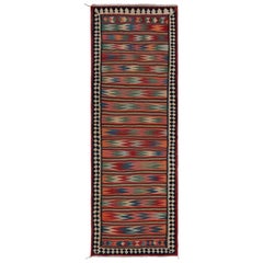 Vintage Afghani tribal Kilim rug, with Geometric patterns, from Rug & Kilim