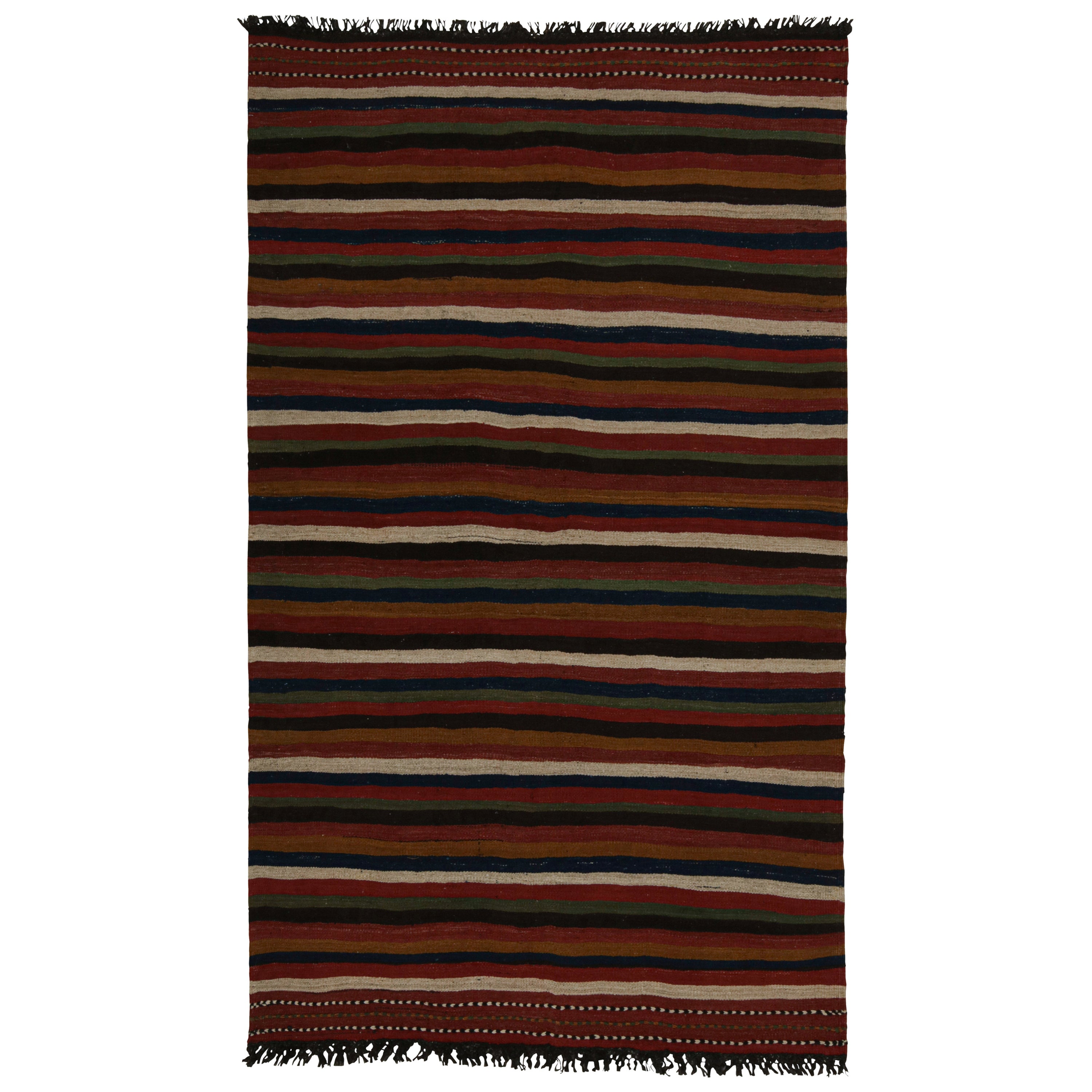 Afghanischer Stammes-Kilim-Teppich mit Streifen, von Rug & Kilim