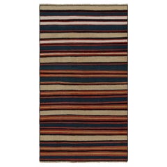 Vintage Afghani Stammes-Kilim Läufer, mit Streifen, von Rug & Kilim