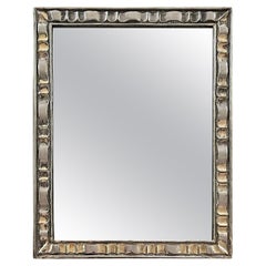 Buccellati Style Large Silver Ribbon Dressing Mirror