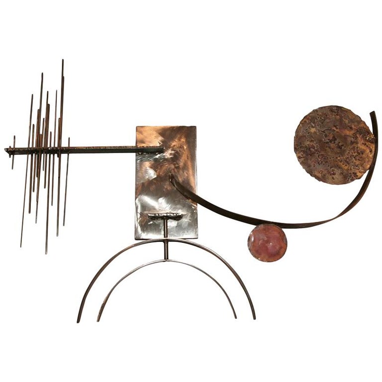 Silas Seandel Mid-Century Modern Abstract Wall Sculpture 1