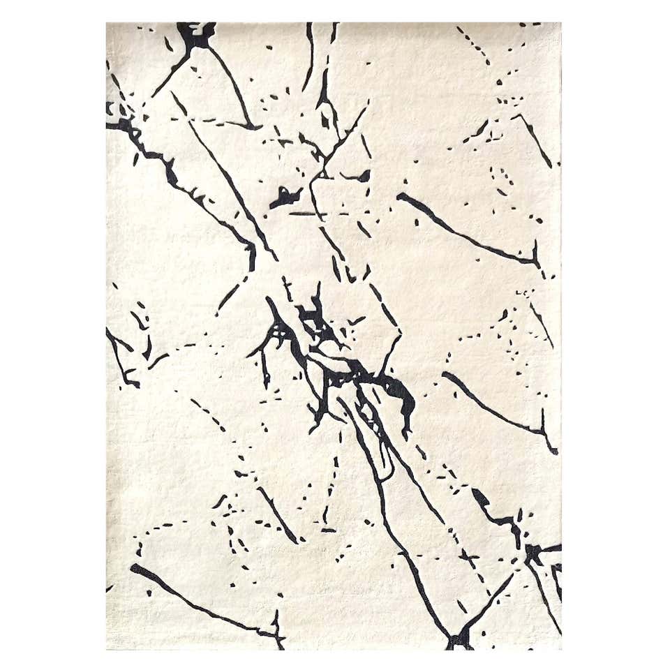 Handmade Wool Rug, Infinity Design 8 x 10 Ft. Inspired by Bauhaus ...