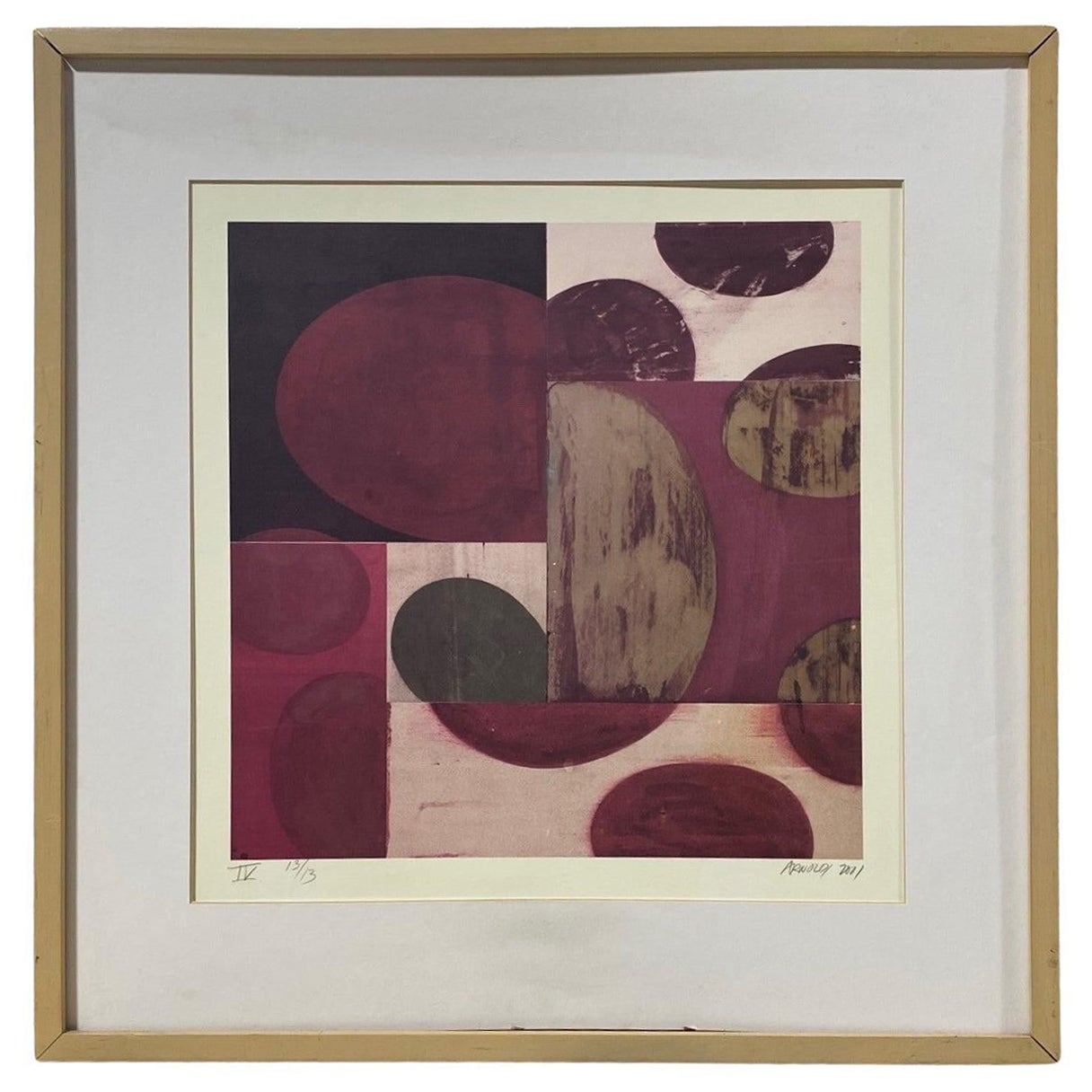Charles Arnoldi California Artist Signed Limited Edition Abstract Art Lithograph For Sale