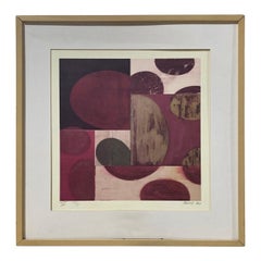 Charles Arnoldi, kalifornischer Künstler, signierte abstrakte Kunstlithographie in limitierter Auflage